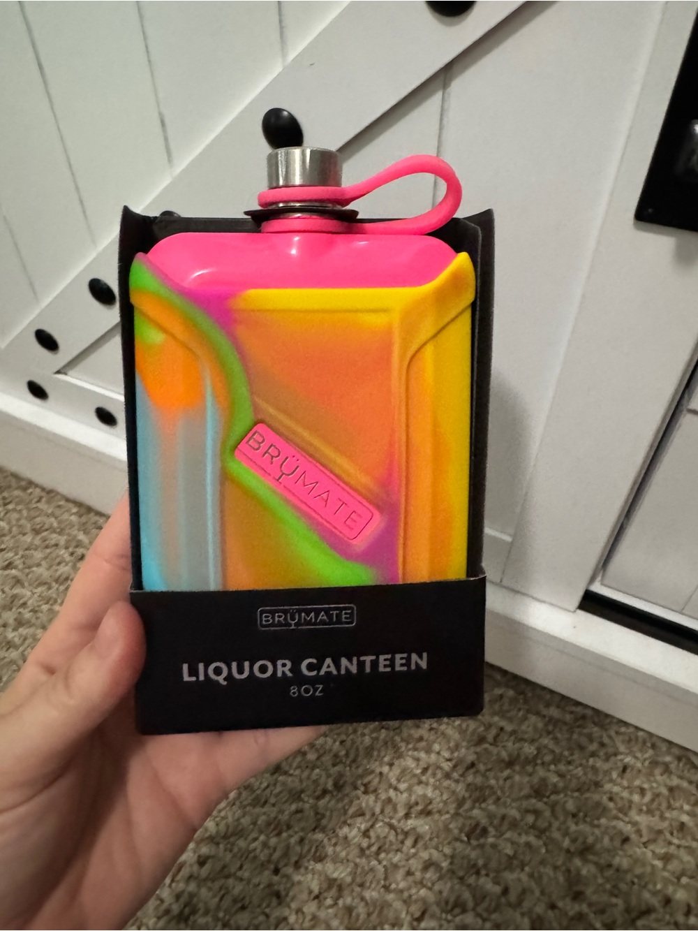 BrüMate Neon Rainbow Liquor Canteen - Multicolor